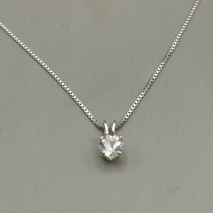 Timeless Sterling Silver and Morganite Solitaire Pendant Necklace